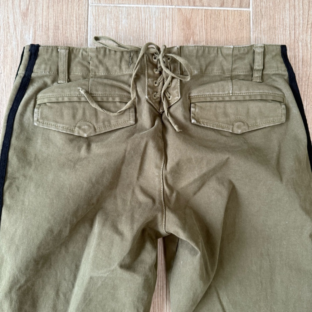 Pam & Gela Step Hem Pant with Double Stripe - Picture 7 of 7